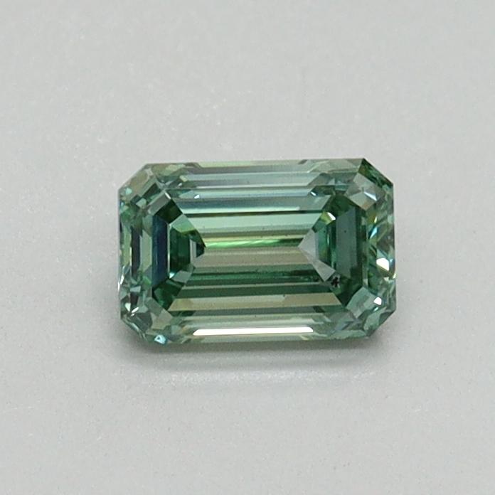 0.42 Ct. Fancy Vivid Green Emerald Lab Grown Diamond