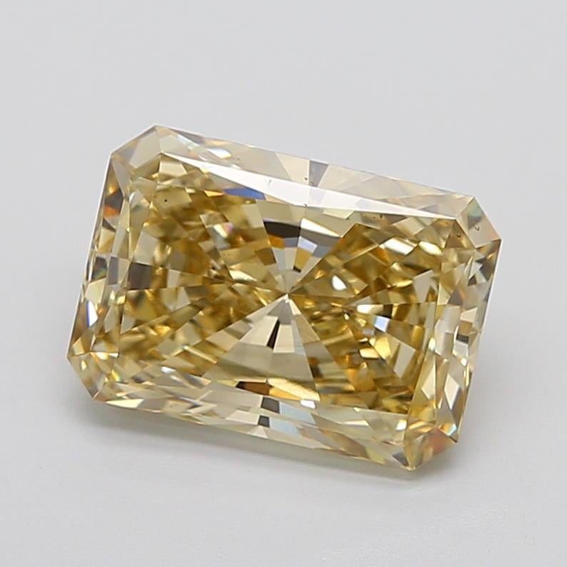5.21 Ct. Fancy  Yellow Radiant Lab Grown Diamond