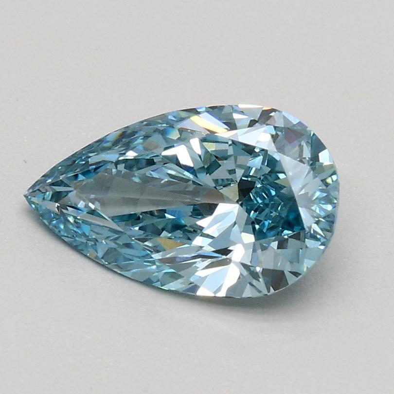 0.70 Ct. Fancy Vivid Blue Pear Lab Grown Diamond