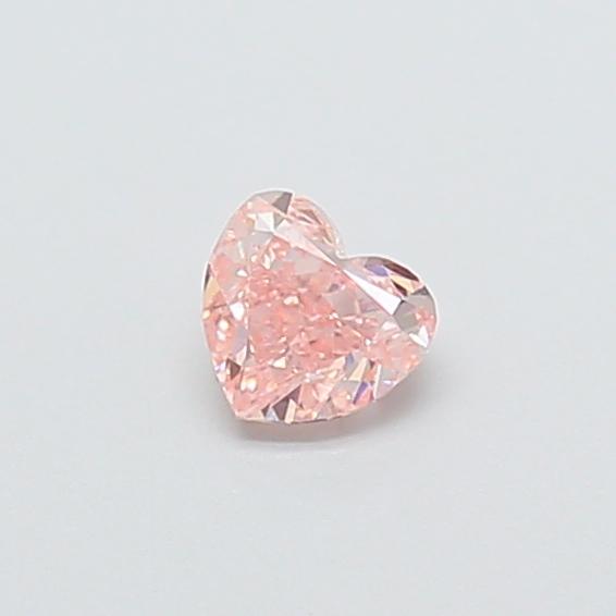 0.30 Ct. Fancy Intense  Pink Heart Lab Grown Diamond