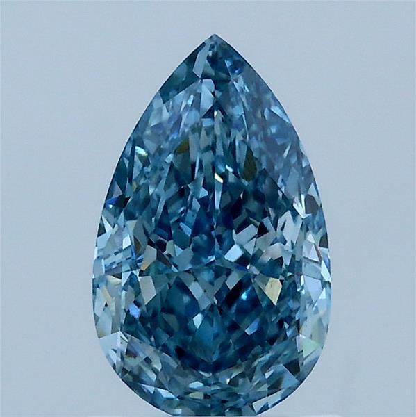 1.24 Ct. Fancy Vivid Blue Pear Lab Grown Diamond