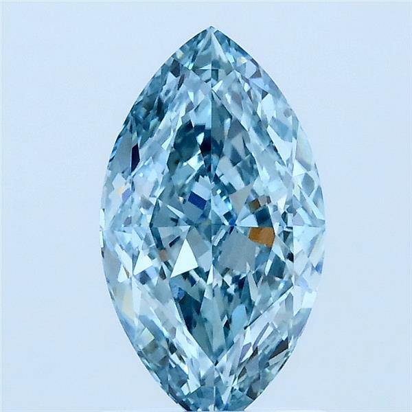 1.51 Ct. Fancy Vivid Blue Marquise Lab Grown Diamond