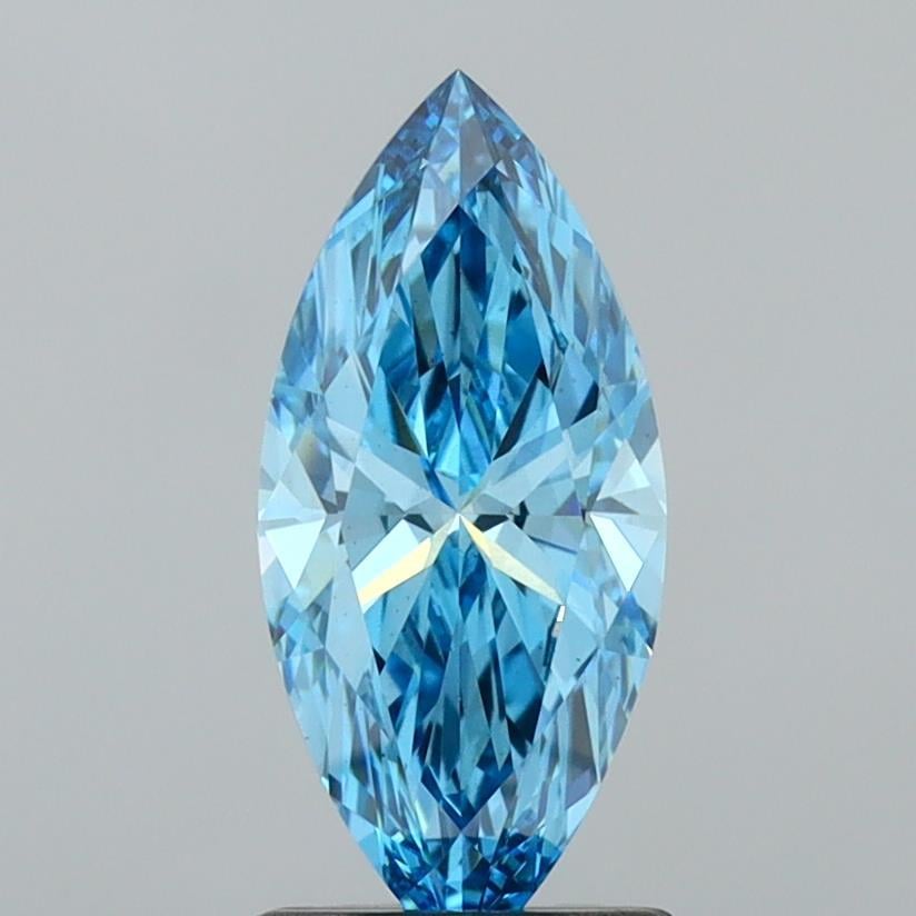 1.16 Ct. Fancy Vivid Blue Marquise Lab Grown Diamond