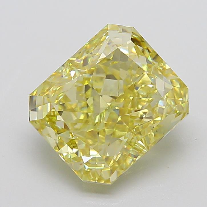 6.52 Ct. Fancy Intense Yellow Radiant Lab Grown Diamond