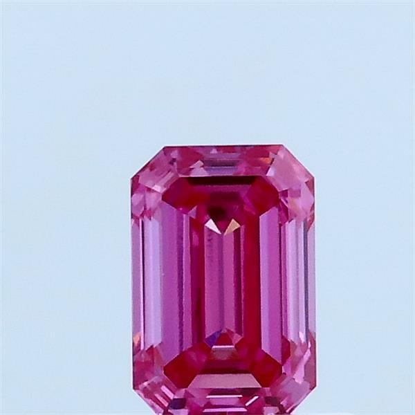 0.56 Ct. Fancy Vivid Pink Emerald Lab Grown Diamond