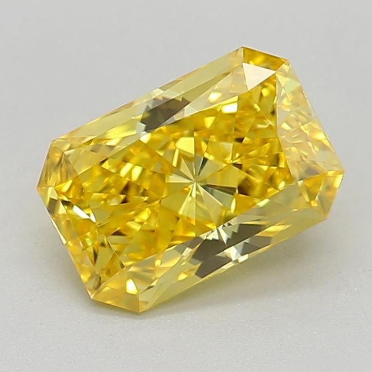 0.90 Ct. Fancy Vivid Yellow Radiant Lab Grown Diamond