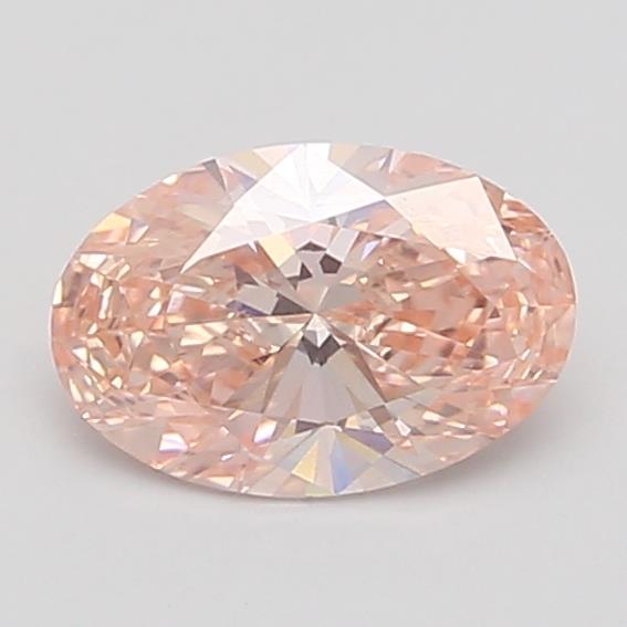 2.28 Ct. Fancy Vivid Orange Pink Oval Lab Grown Diamond