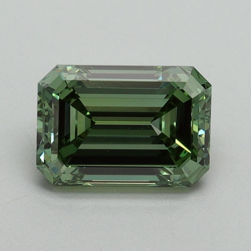 1.51 Ct. Fancy Vivid Green Emerald Lab Grown Diamond