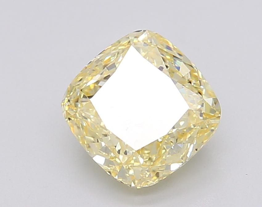 2.27 Ct. Fancy Intense Yellow Cushion Lab Grown Diamond
