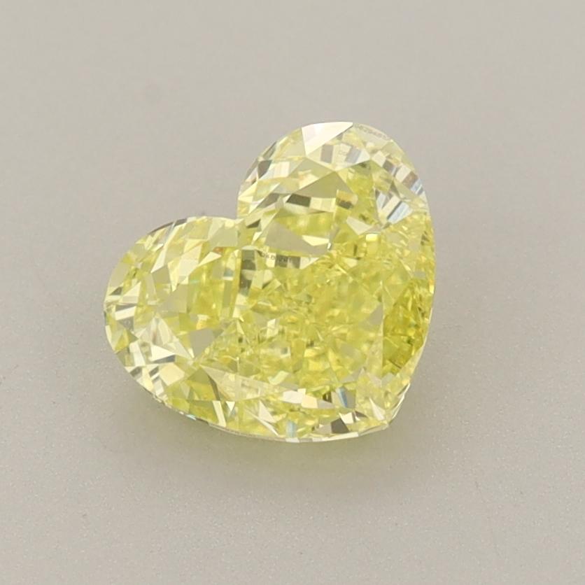 1.08 Ct. Fancy Intense  Yellow Heart Lab Grown Diamond