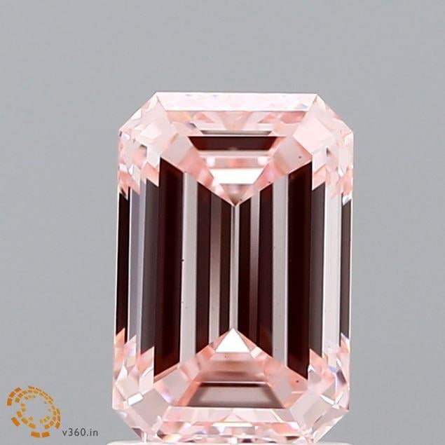 1.45 Ct. Fancy Intense Pink Emerald Lab Grown Diamond