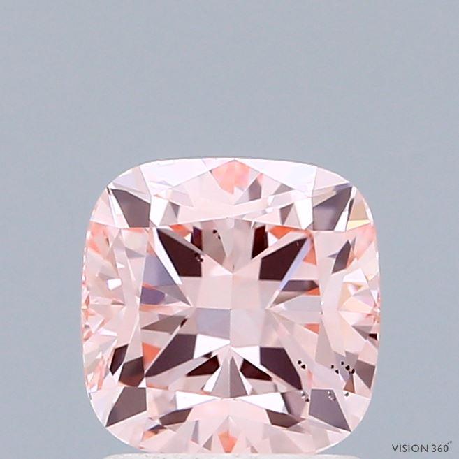 1.43 Ct. Fancy Intense Pink Cushion Lab Grown Diamond