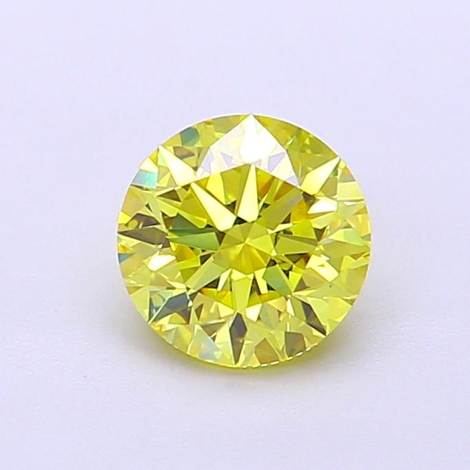1.01 Ct. Fancy Intense Yellow Round Lab Grown Diamond
