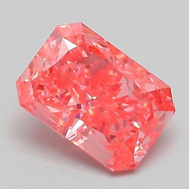 1.09 Ct. Fancy Vivid Pink Radiant Lab Grown Diamond