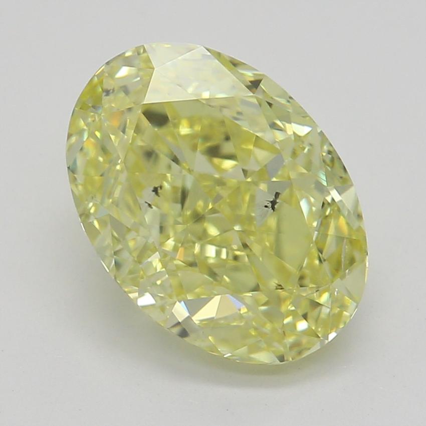 1.77 Ct. Fancy Intense Yellow Oval Diamond