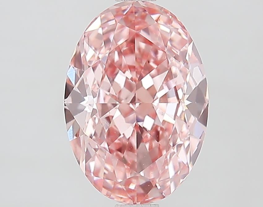 2.75 Ct. Fancy Intense Pink Oval Lab Grown Diamond
