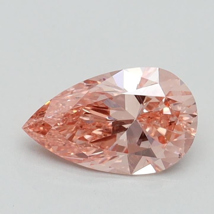 0.70 Ct. Fancy Intense Pink Pear Lab Grown Diamond