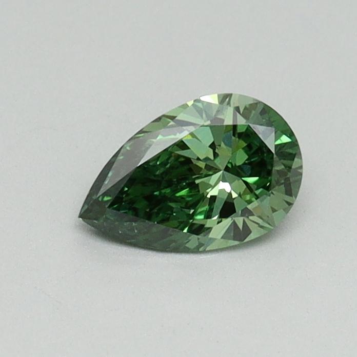 0.34 Ct. Fancy Vivid Pacific Green Pear Lab Grown Diamond