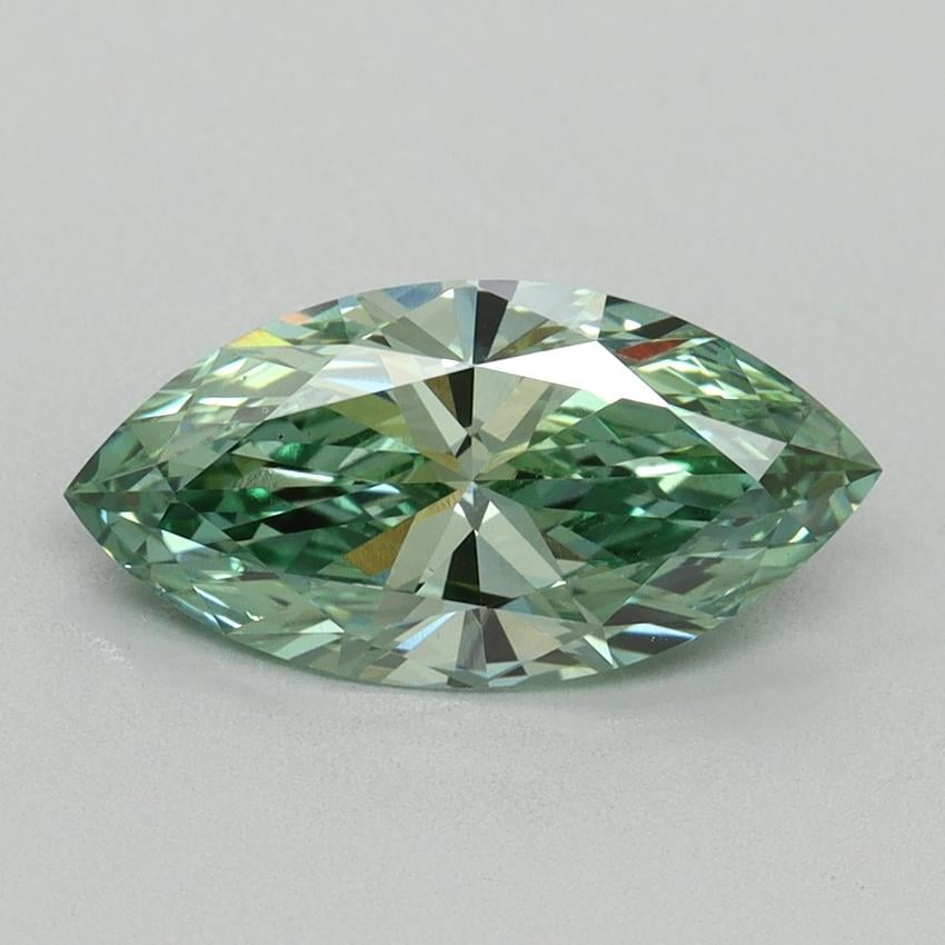 1.64 Ct. Fancy Vivid Green Marquise Lab Grown Diamond