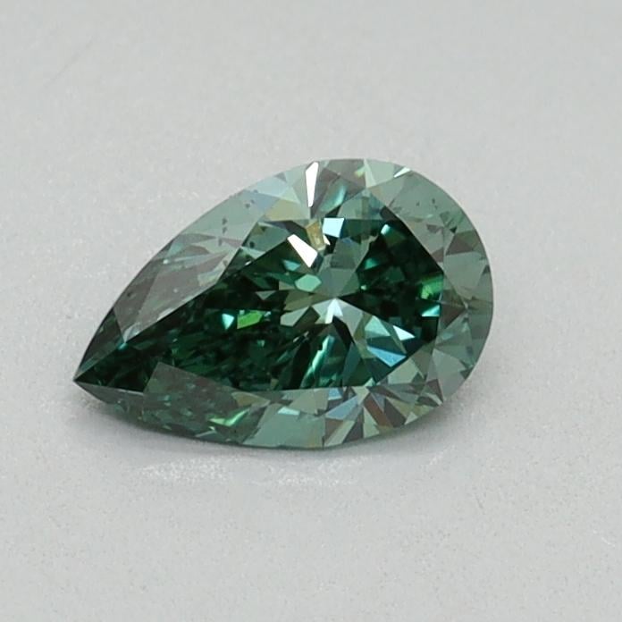 0.42 Ct. Fancy Vivid Green Pear Lab Grown Diamond