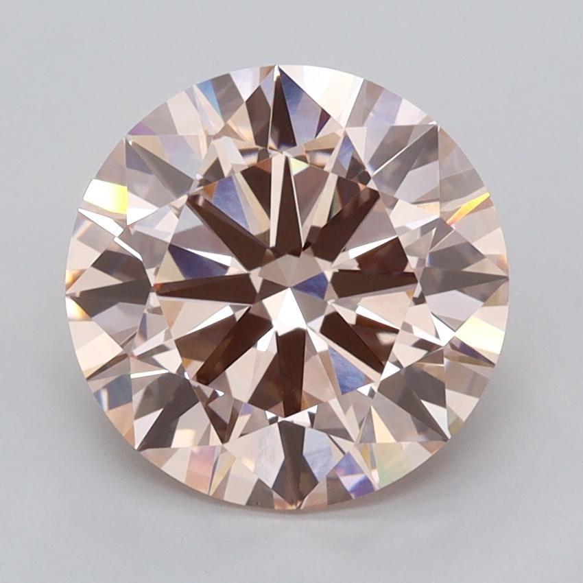 2.87 Ct. Fancy Vivid  Pink Round Lab Grown Diamond