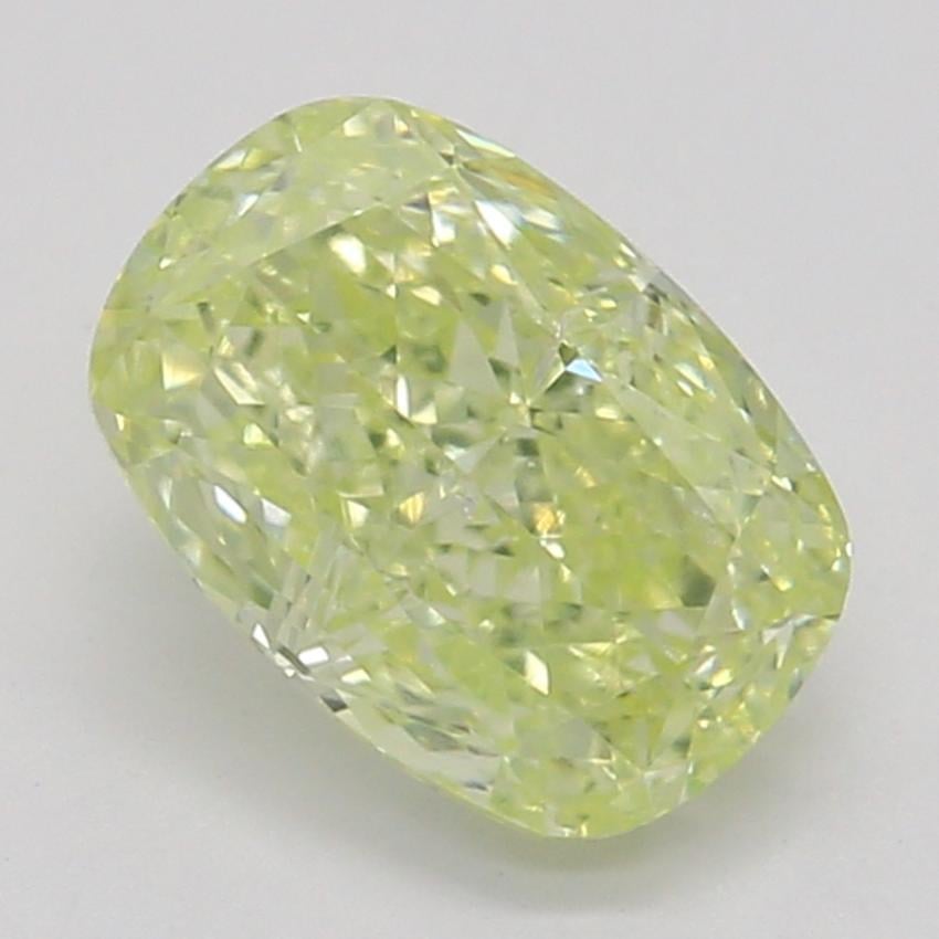 0.72 Ct. Fancy Light Greenish Yellow Cushion Diamond
