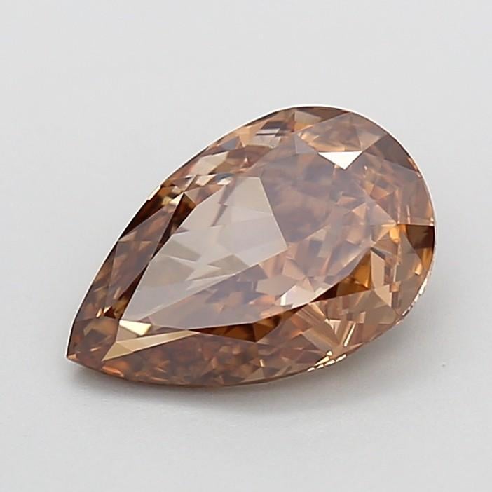 1.28 Ct. Fancy Light Brown Pear Lab Grown Diamond