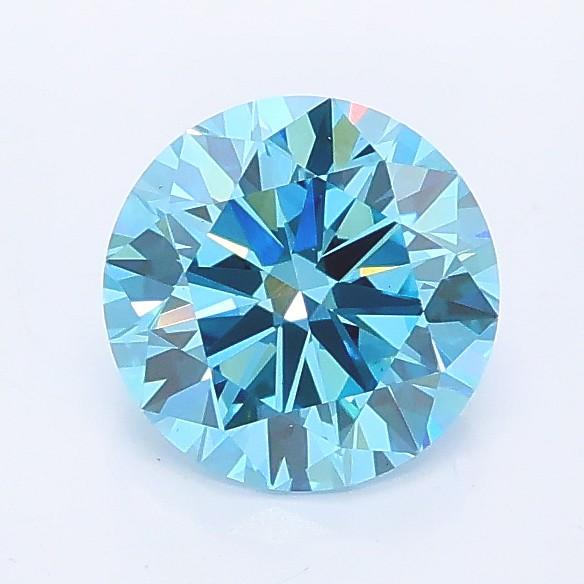 1.00 Ct. Fancy Vivid Blue Round Lab Grown Diamond