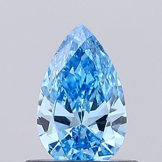 0.46 Ct. Fancy Vivid Blue Pear Lab Grown Diamond