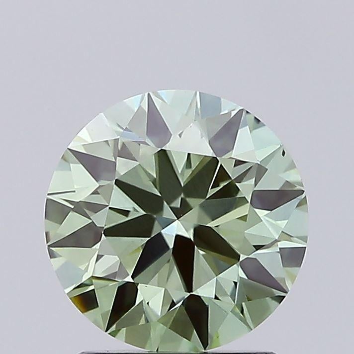 1.50 Ct. Fancy Vivid Green Round Lab Grown Diamond