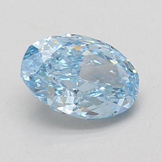 0.93 Ct. Fancy Vivid Blue Oval Lab Grown Diamond