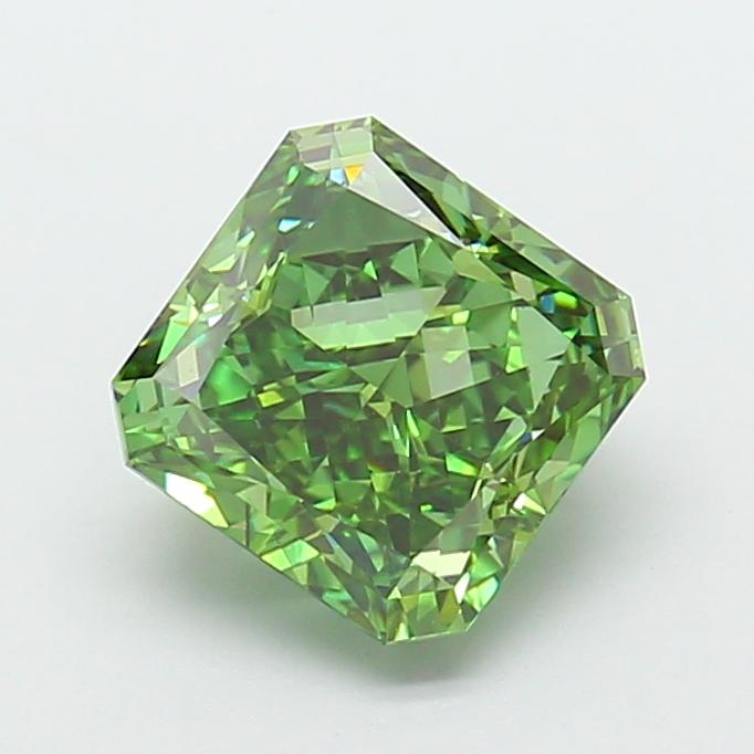 4.02 Ct. Fancy Green Radiant Lab Grown Diamond