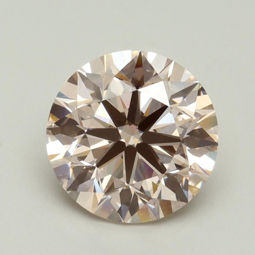 4.04 Ct. Fancy Intense Pink Round Lab Grown Diamond