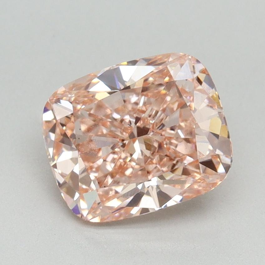 2.18 Ct. Fancy Vivid Pink Cushion Lab Grown Diamond