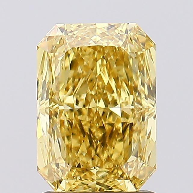1.72 Ct. Fancy Vivid Yellow Radiant Lab Grown Diamond