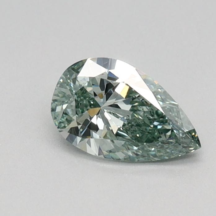 0.33 Ct. Fancy Vivid Green Pear Lab Grown Diamond