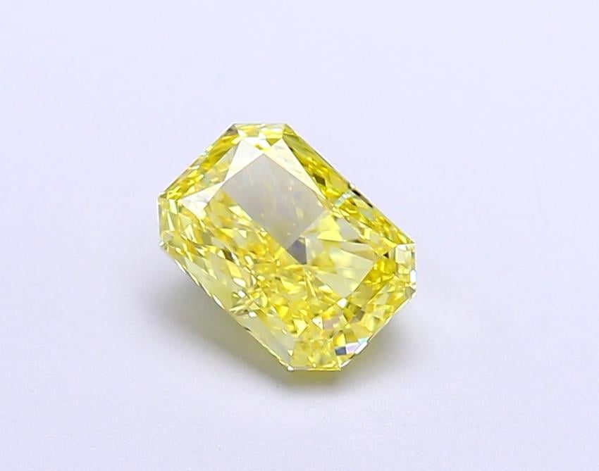 1.02 Ct. Fancy Vivid Yellow Radiant Lab Grown Diamond