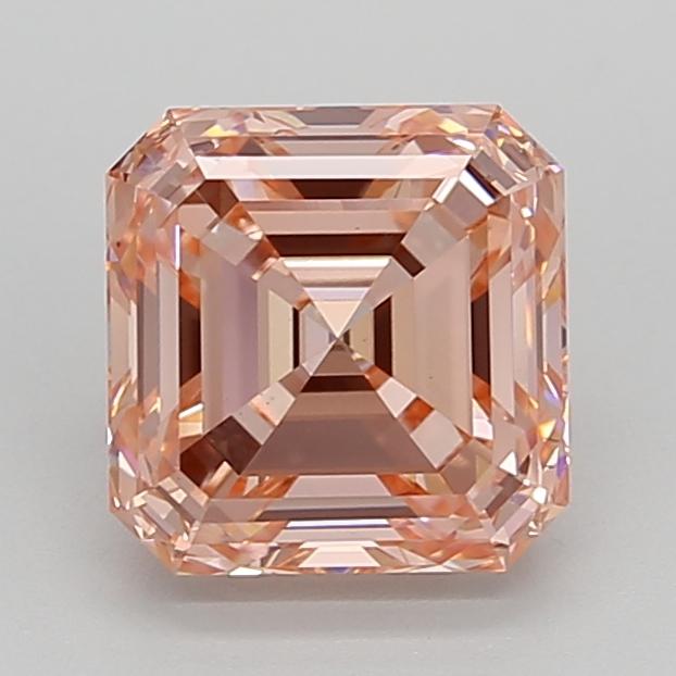 3.01 Ct. Fancy Intense  Pink Asscher Lab Grown Diamond
