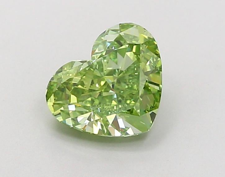 1.49 Ct. Fancy Vivid  Green Heart Lab Grown Diamond