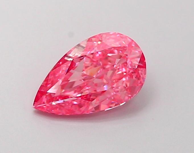 1.02 Ct. Fancy Vivid  Pink Pear Lab Grown Diamond