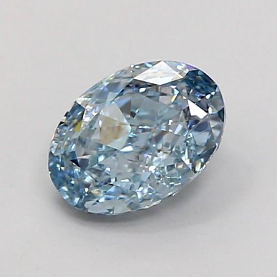1.01 Ct. Fancy Light  Blue Oval Lab Grown Diamond