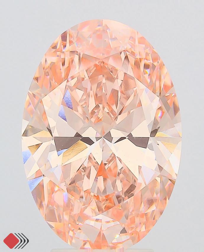 5.03 Ct. Fancy Vivid Pink Oval Lab Grown Diamond