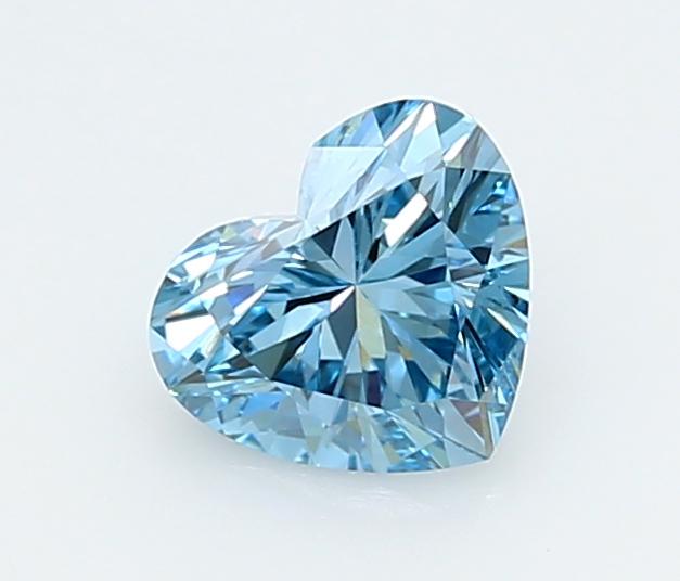 0.98 Ct. Fancy Vivid  Blue Heart Lab Grown Diamond