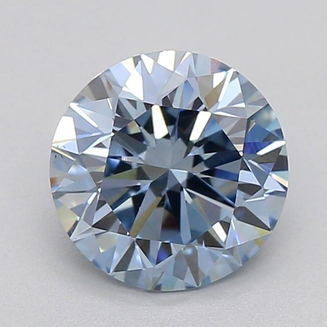 1.02 Ct. Fancy Intense  Blue Round Lab Grown Diamond