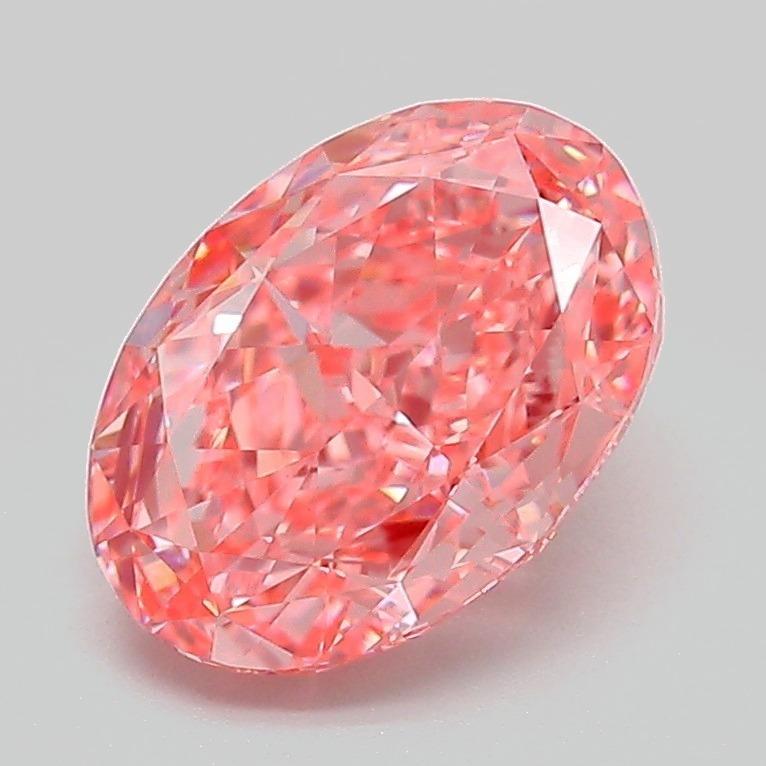 2.09 Ct. Fancy Vivid Pink Oval Lab Grown Diamond