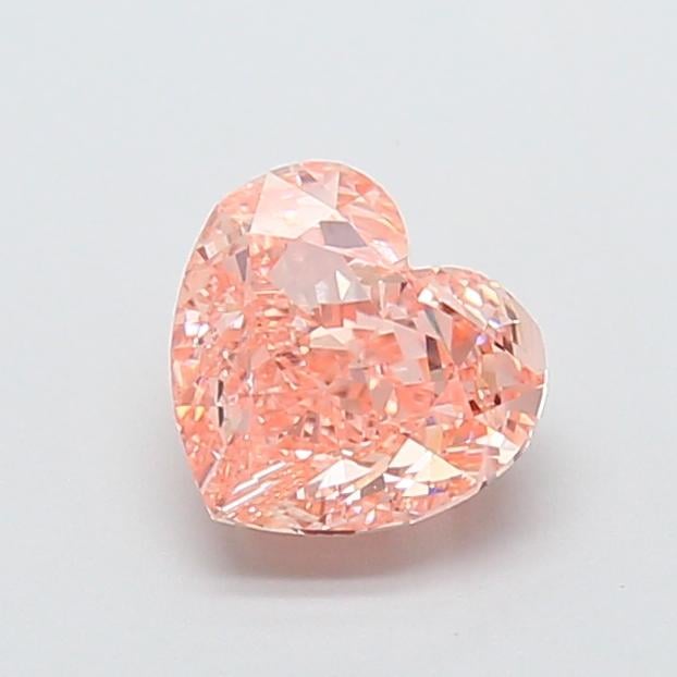 2.01 Ct. Fancy Intense  Pink Heart Lab Grown Diamond