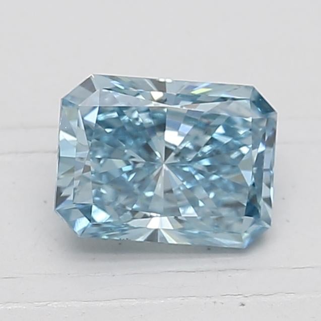 1.21 Ct. Fancy Vivid Blue Radiant Lab Grown Diamond