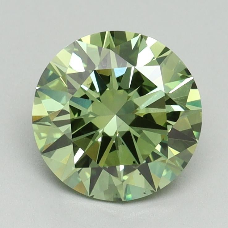 1.50 Ct. Fancy Vivid Green Round Lab Grown Diamond