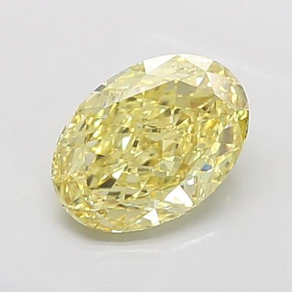 2.02 Ct. Fancy Intense Yellow Oval Lab Grown Diamond