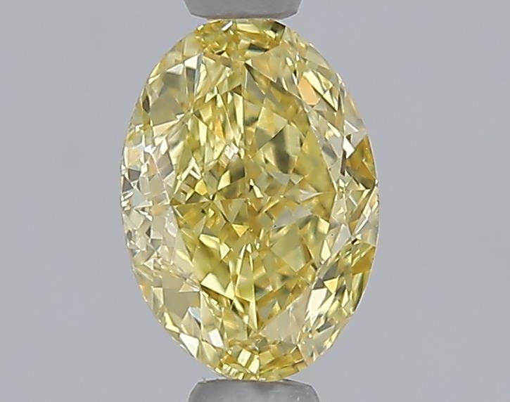 1.09 Ct. Fancy Vivid  Yellow Oval Lab Grown Diamond